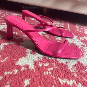 Hot pink zara heels